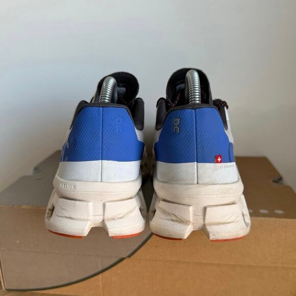 On Cloud Cloudmonster Frost/Cobalt Women Running Sneakers- SZ 9.5 - Picture 3 of 15